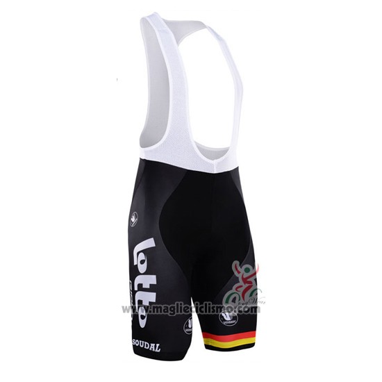 2016 Abbigliamento Ciclismo Lotto Fix All Bianco e Blu Manica Corta e Salopette